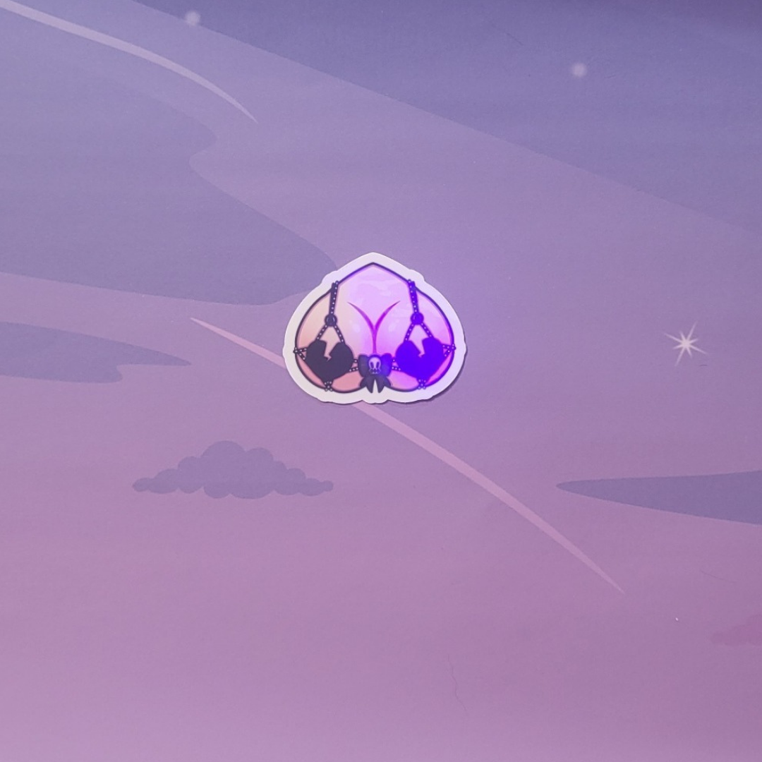 Broken Heart | Romantic Boobies Holo Sticker