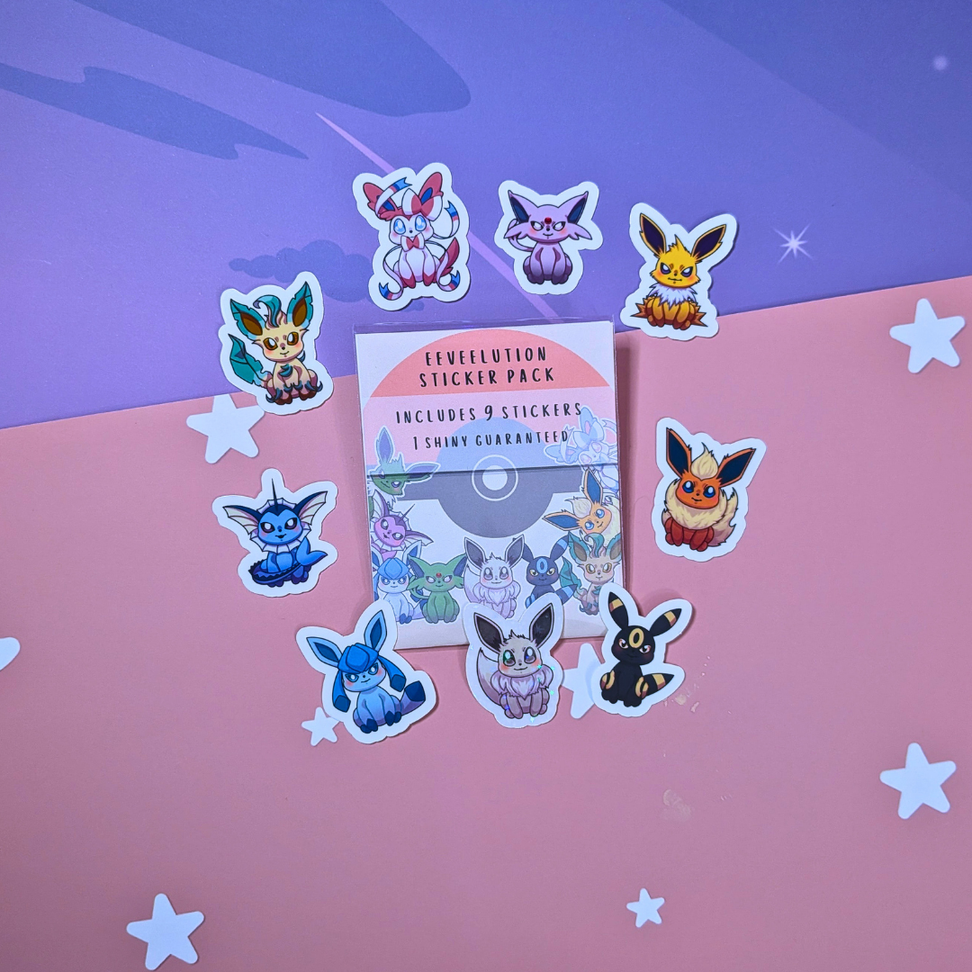 Eeveelutions | Chibis Sticker Pack