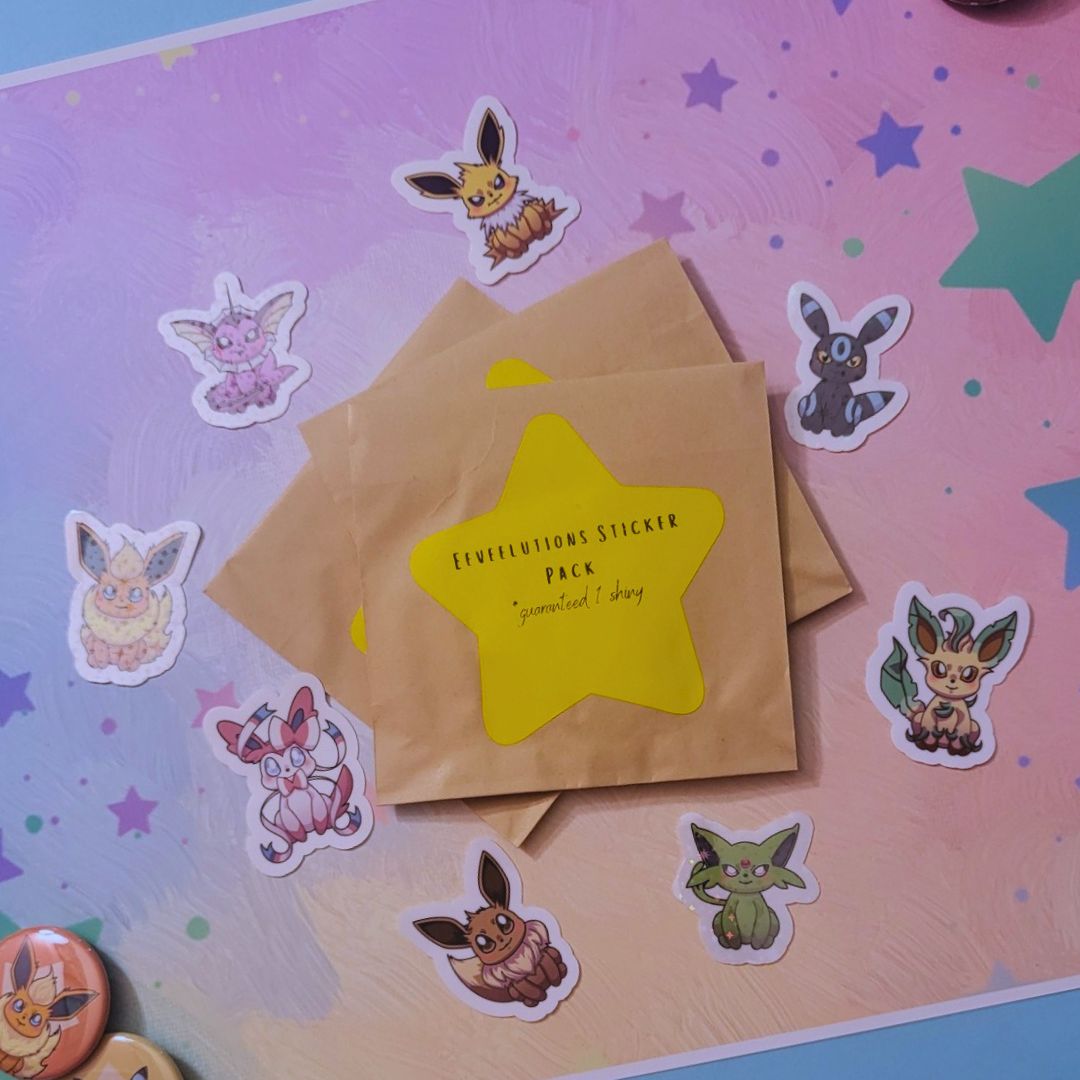 Eeveelutions | Chibis Sticker Pack