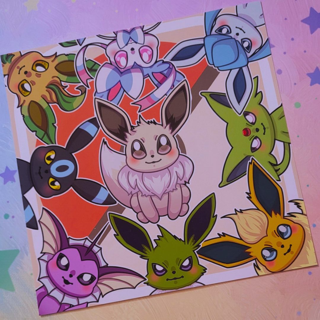 Eeveelution | Chibi Matte Print