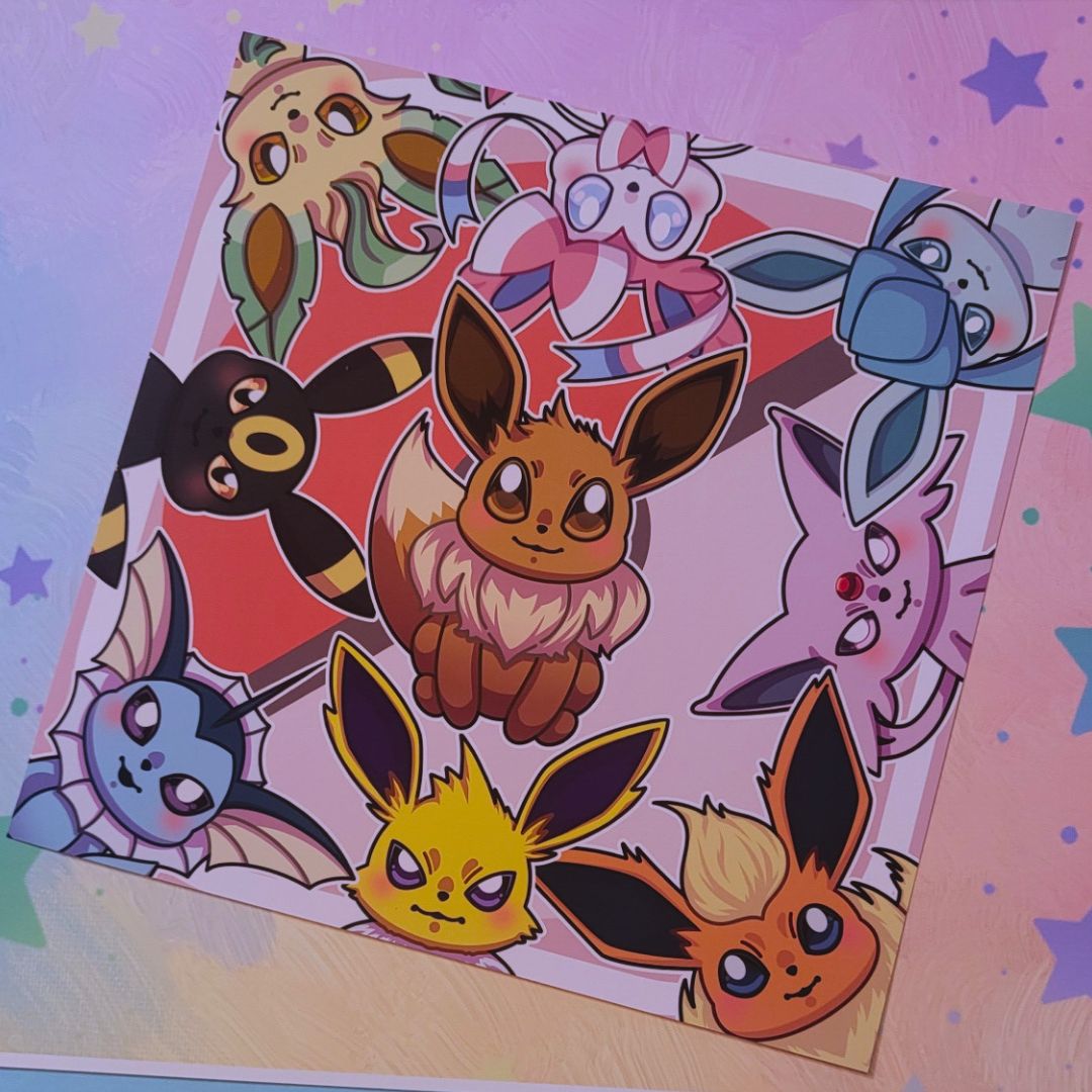 Eeveelution | Chibi Matte Print