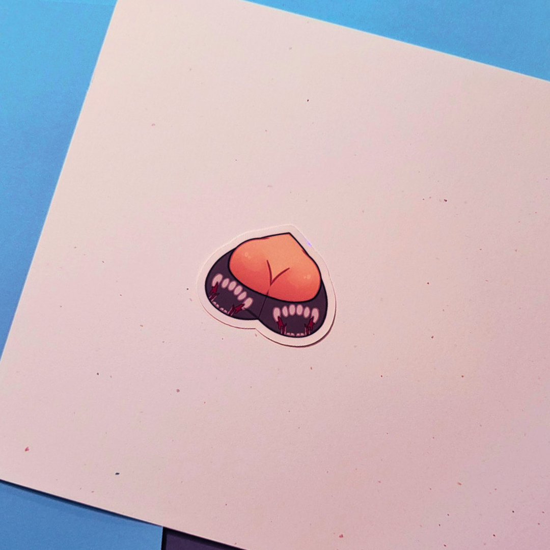 Basic Bite Me Boobies Halo Sticker Product Photo 2