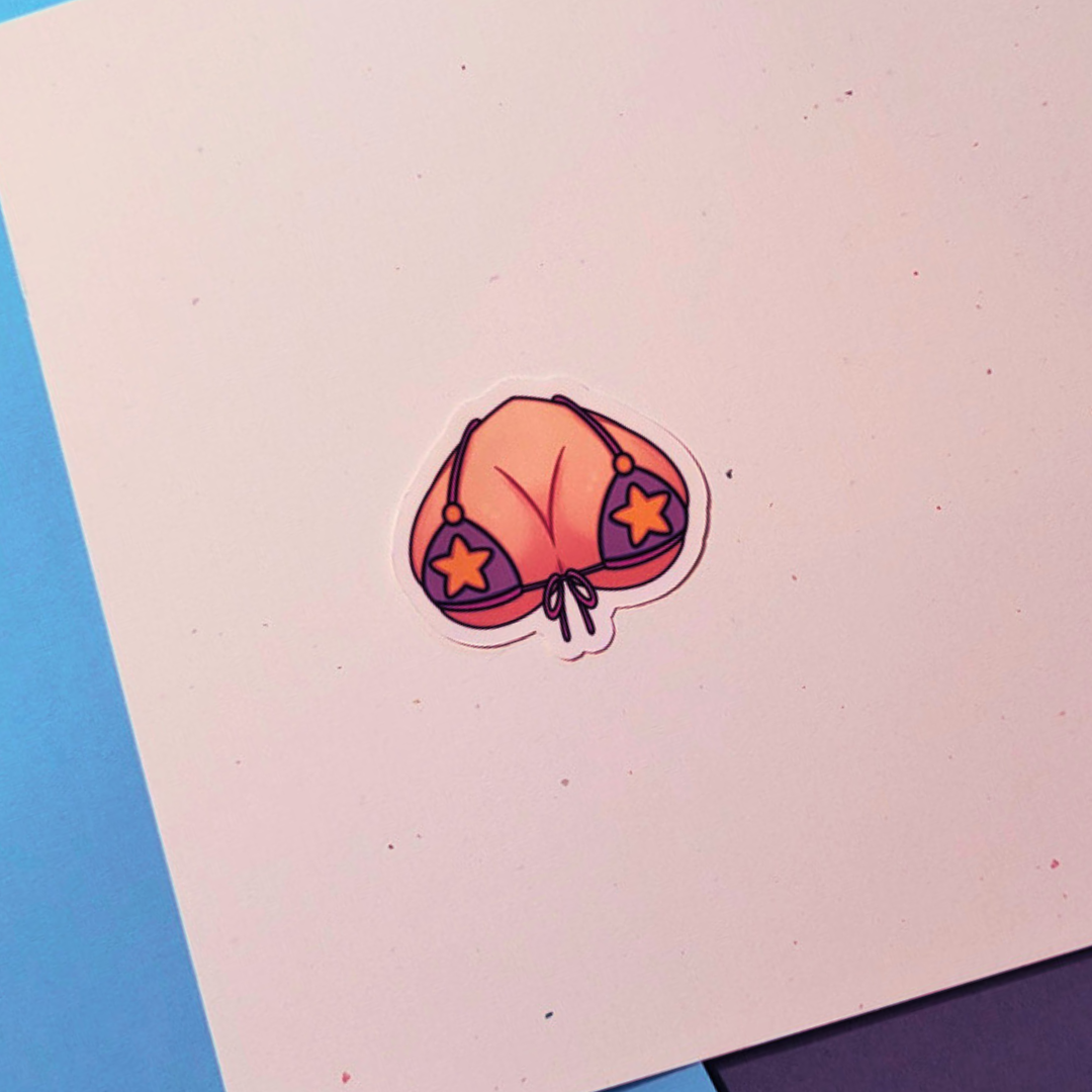 Basic Star Bikini Boobies Halo Sticker Product Photo 2