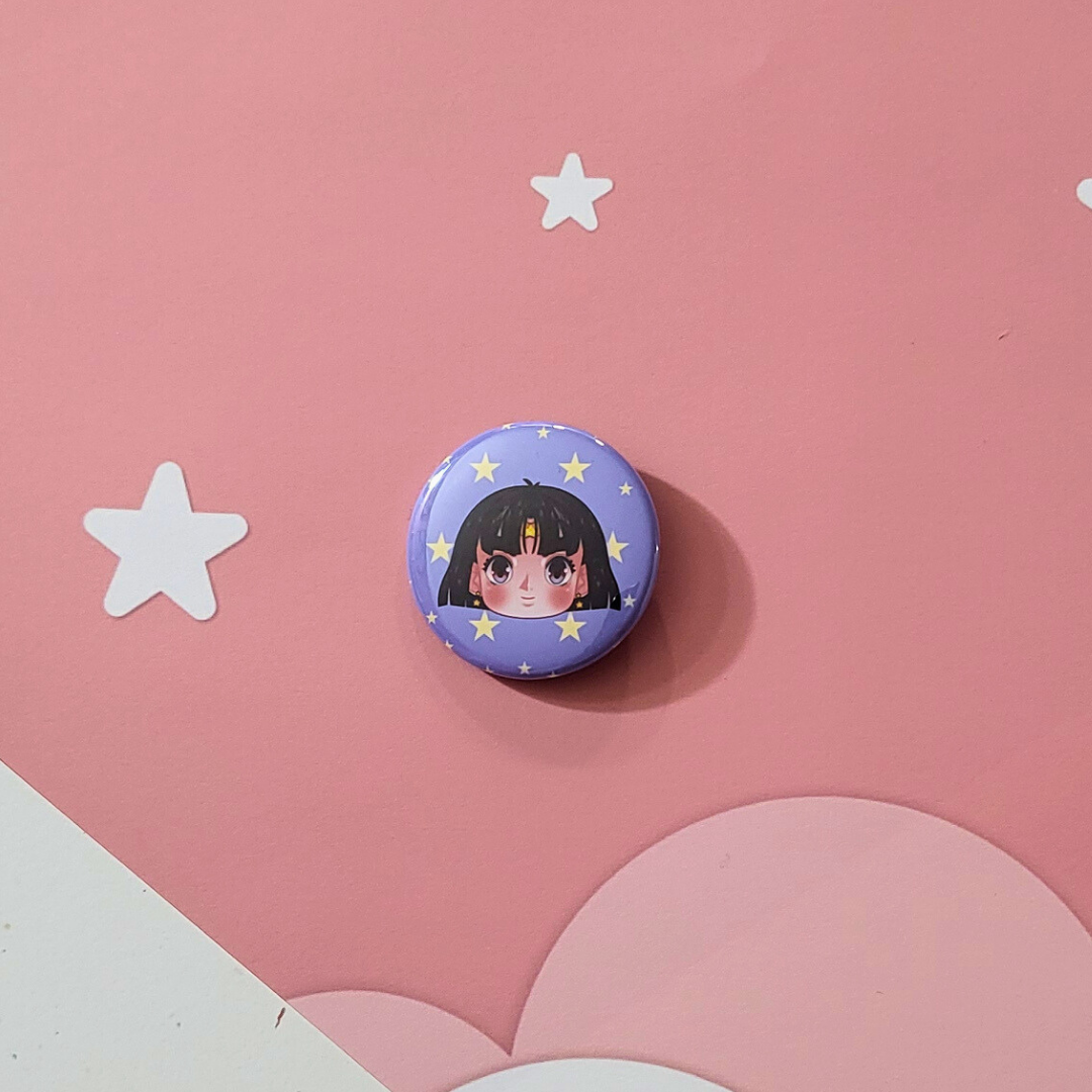 Eternal Sailor Saturn Button Product Photo