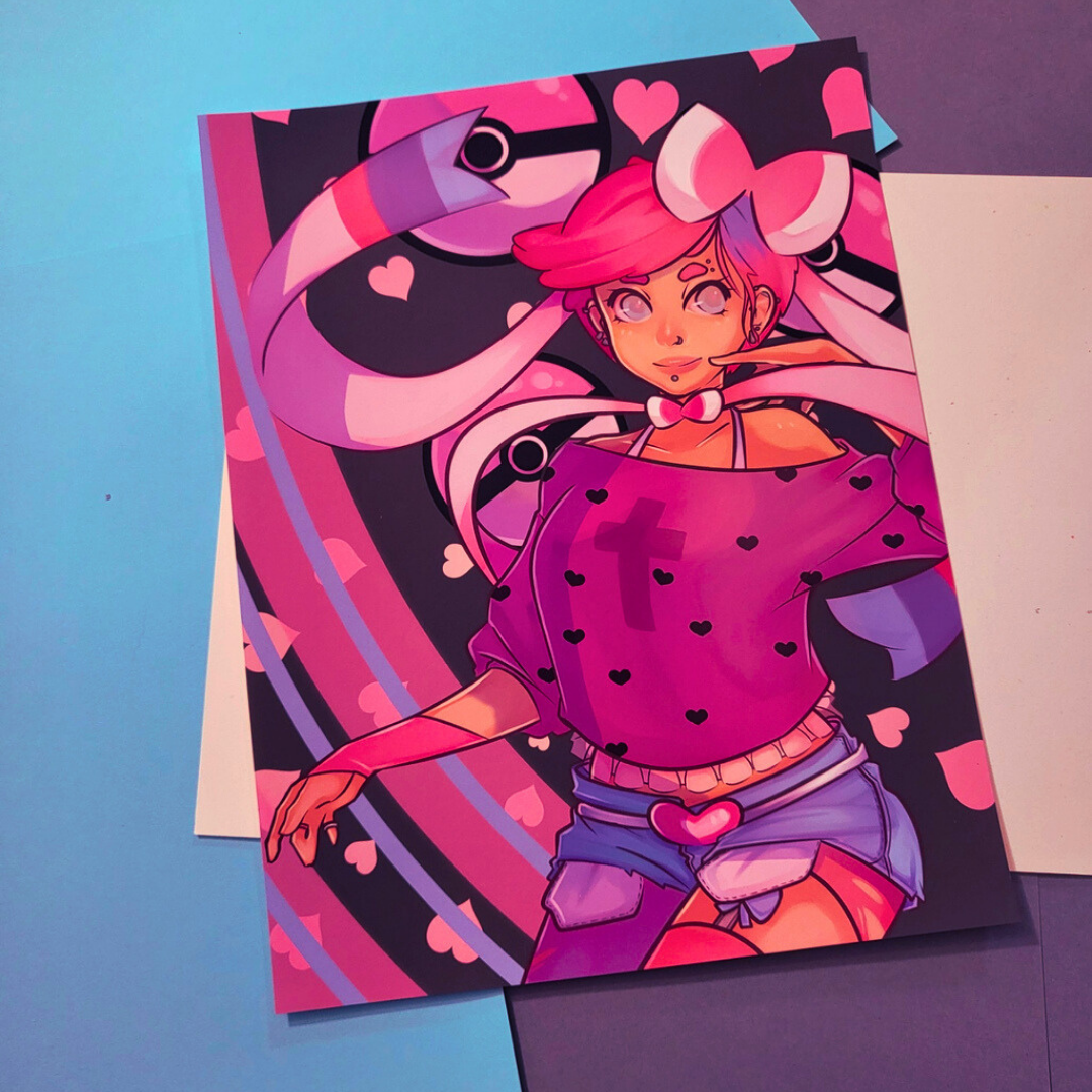 Human Sylveon Print Product Photo