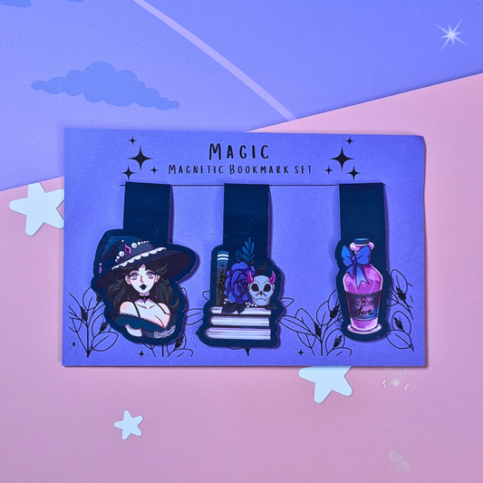 Magic Magnetic Bookmark Set