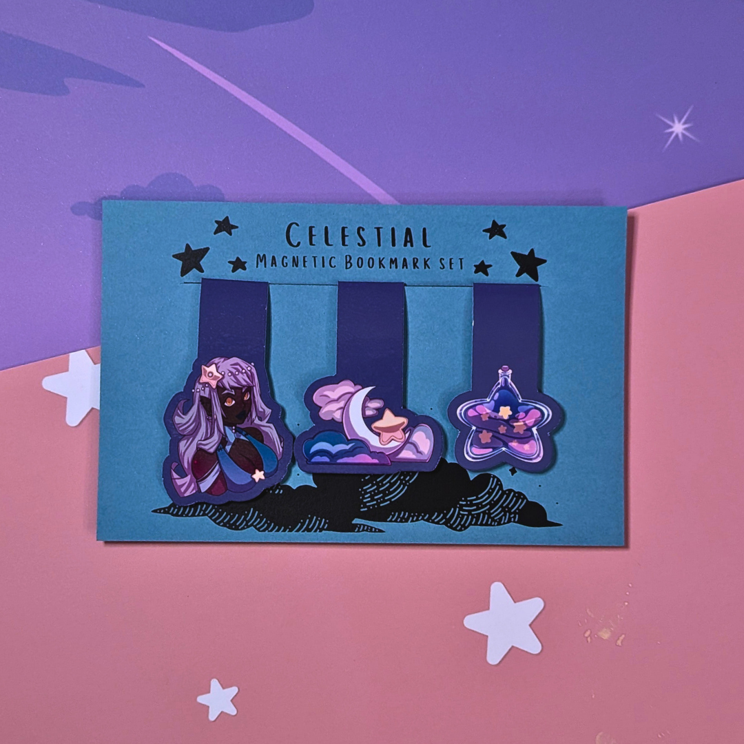 Celestial Magnetic Bookmark Set
