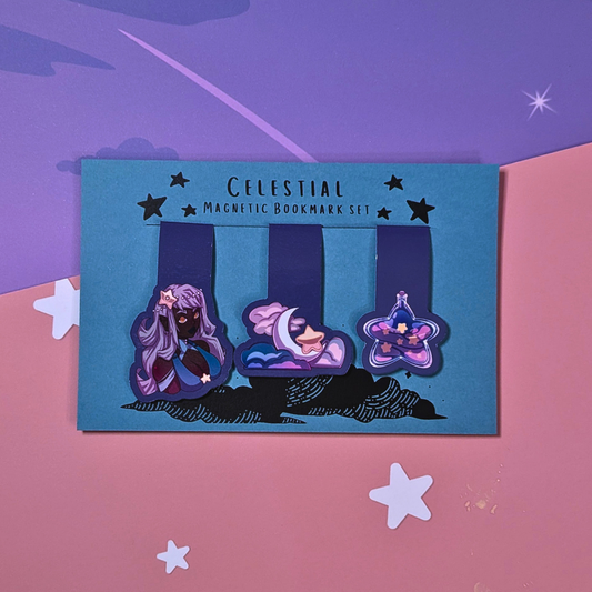 Celestial Magnetic Bookmark Set