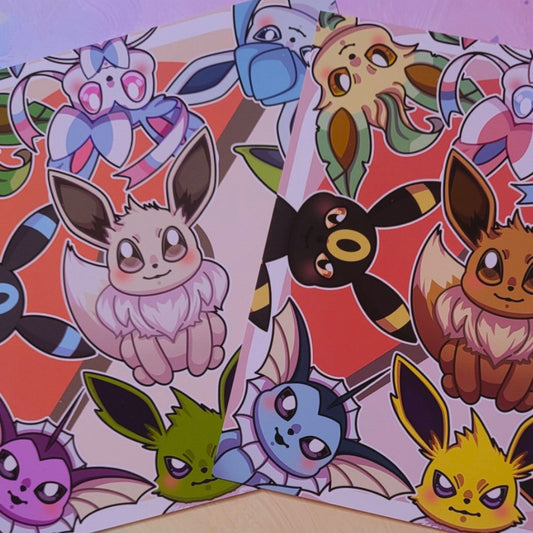 Eeveelution | Chibi Matte Print