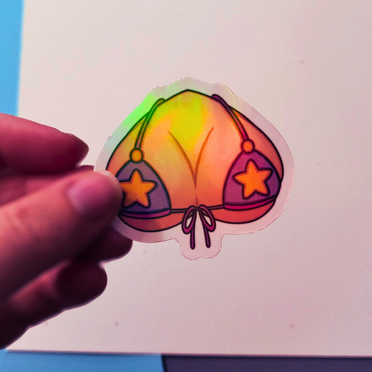 Basic Star Bikini Boobies Halo Sticker Product Photo 1
