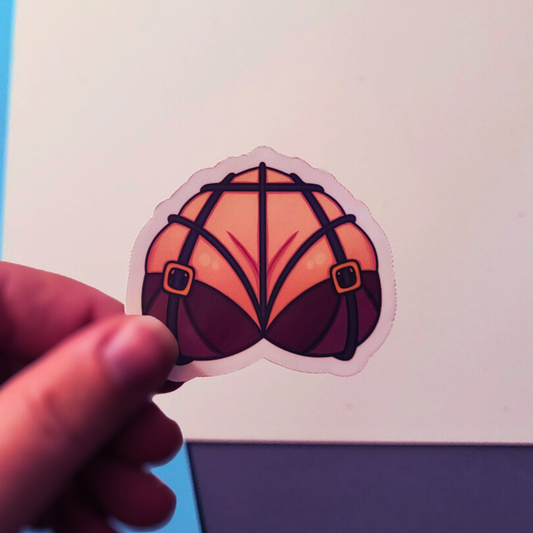 Basic Strappy Boobies Halo Sticker Product Photo 1
