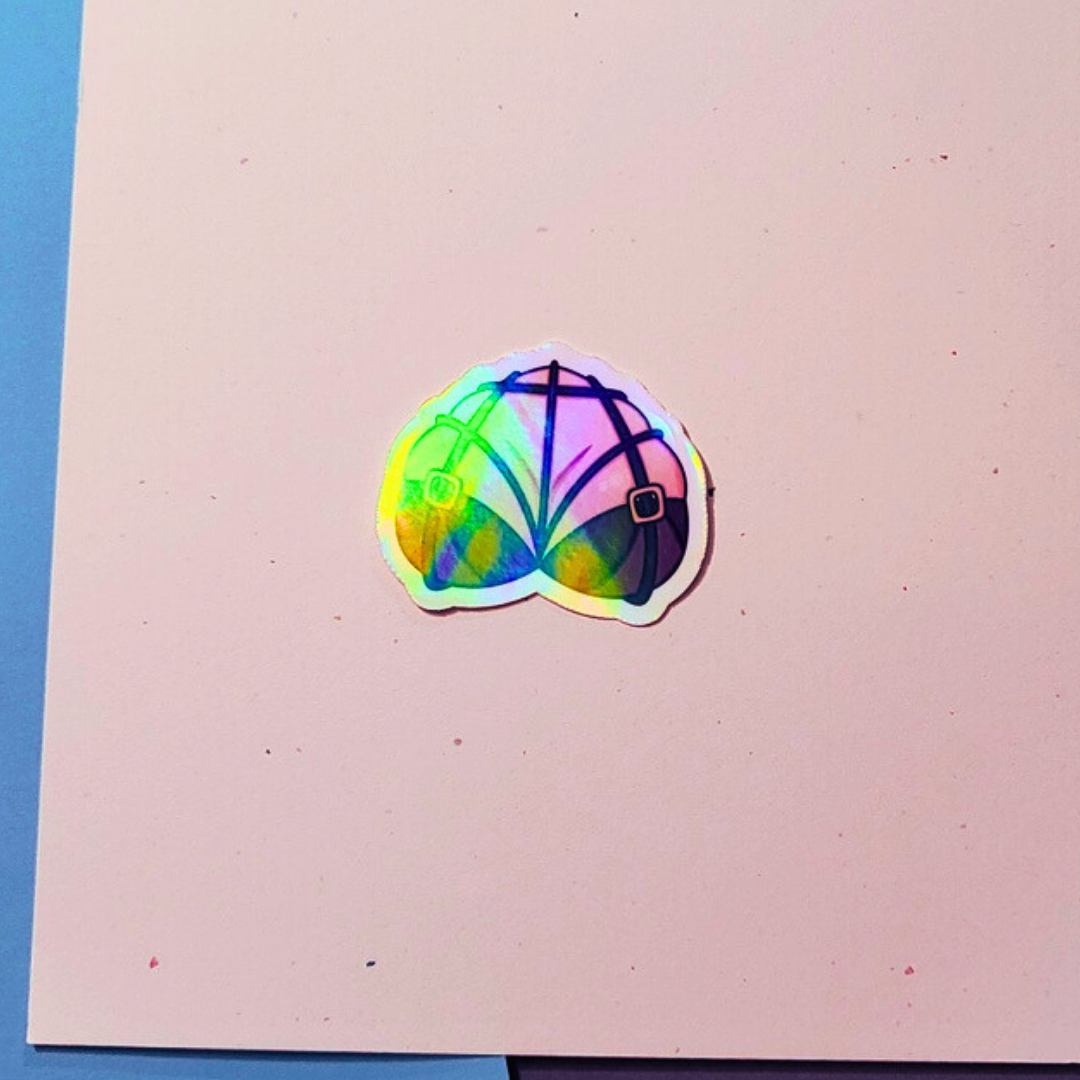 Basic Strappy Boobies Halo Sticker Product Photo 2