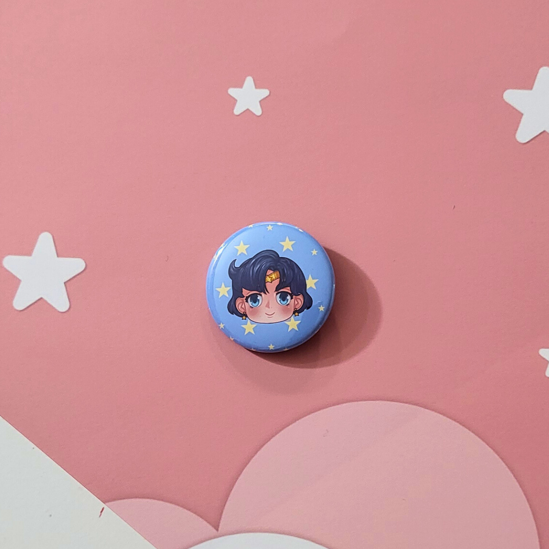 Eternal Sailor Mercury Button Product Photo