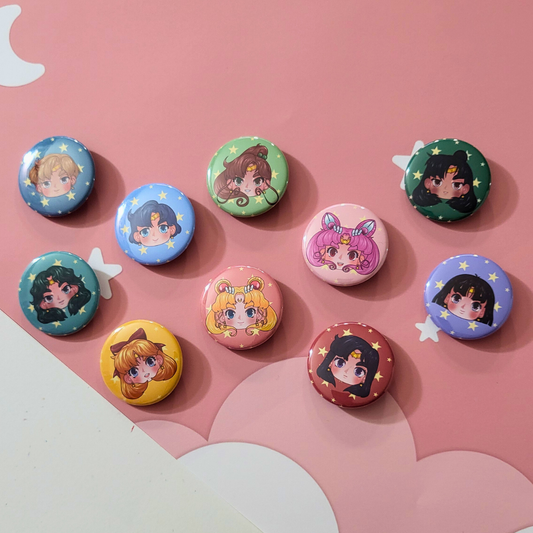 Eternal Sailor Scouts Button Group Product Photo